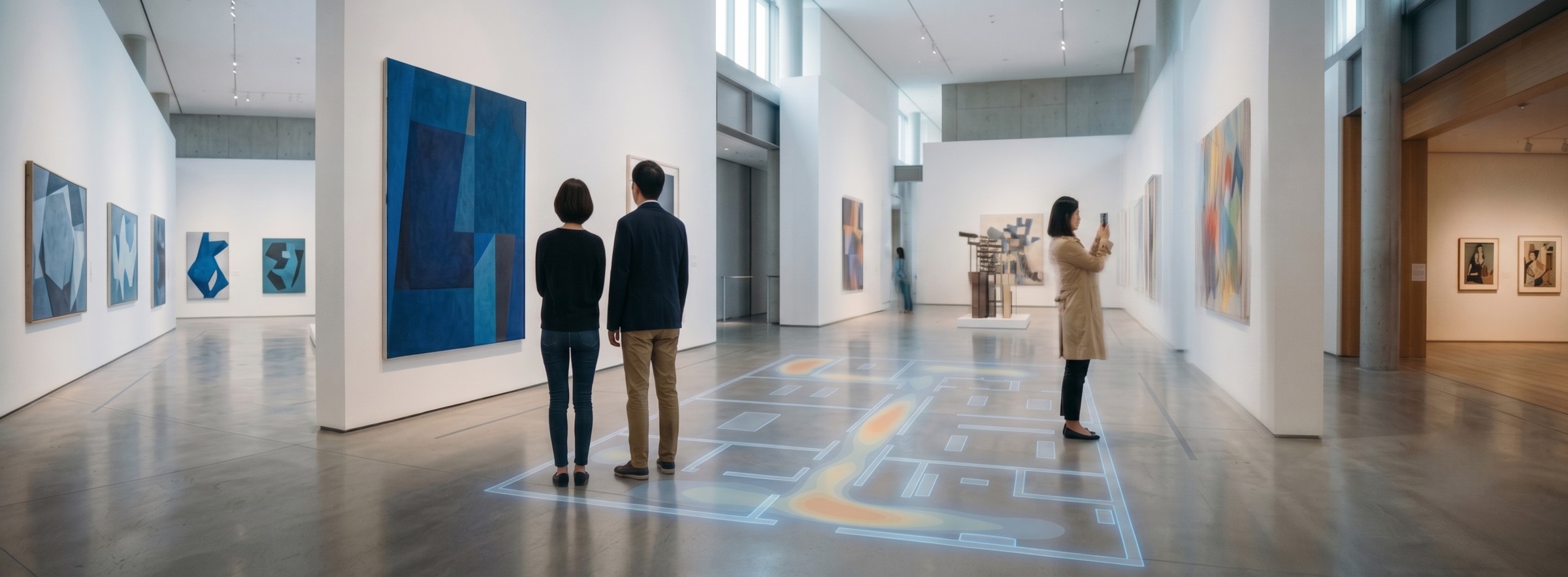 展覽館室內定位應用 - 參觀動線分析與展品導覽